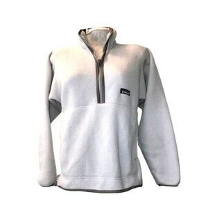 Patagonia Vintage Gray Synchilla Marsupial 1/2 Zip Fleece Pullover Size Medium